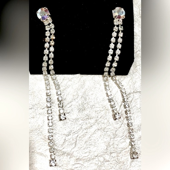 💍 RING & EARRINGS rhinestone set (2pc) special occasion jewelry set EUC - Picture 9 of 12